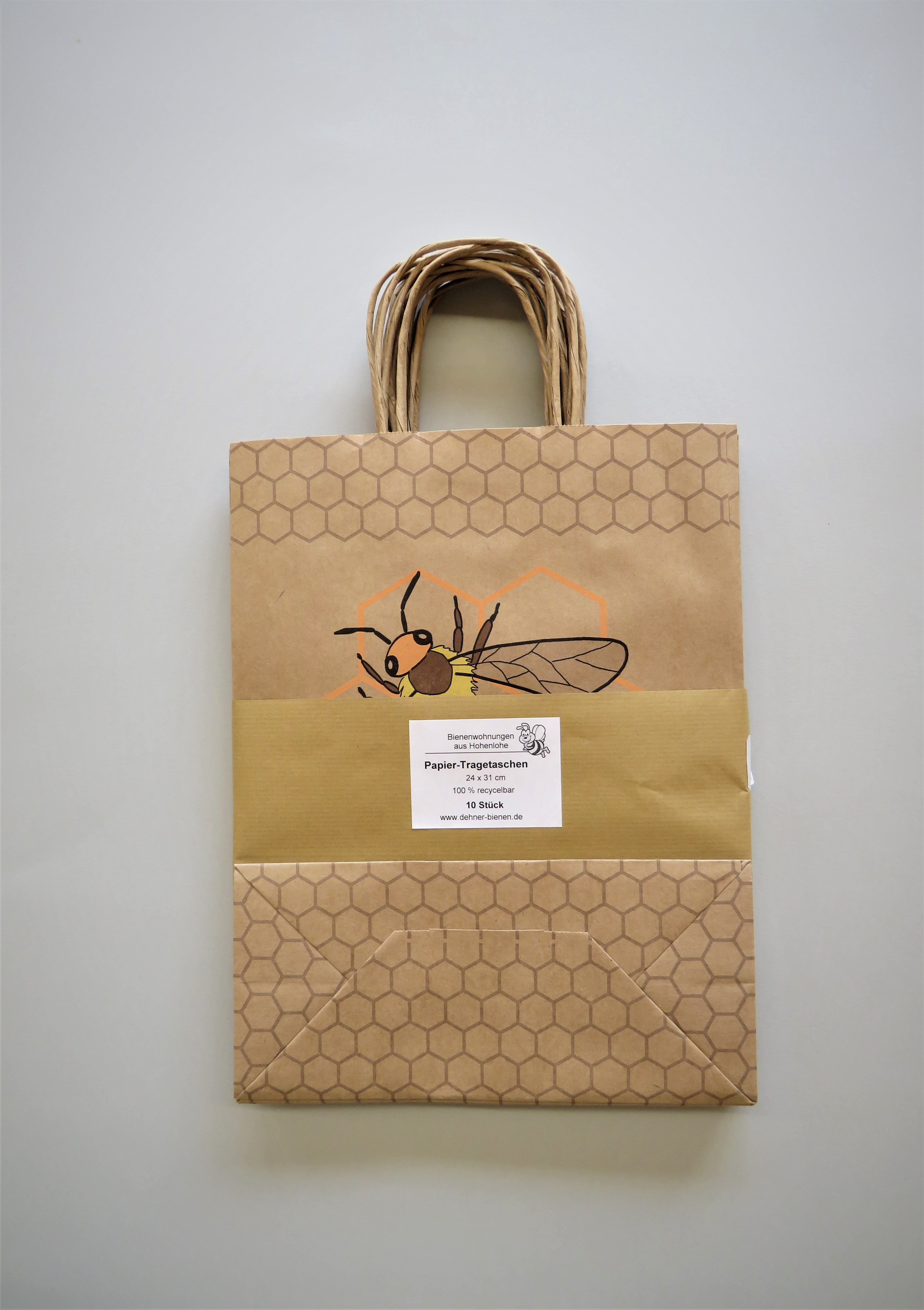 WZMPA Bienen-Tragetasche Aus Baumwolle – Wiederverwendbar & Stylisch, 37x32 Cm
