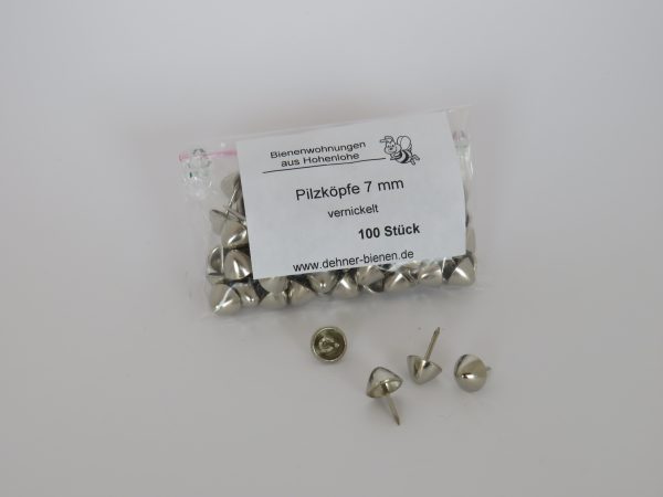 Pilzköpfe 7 mm vernickelt