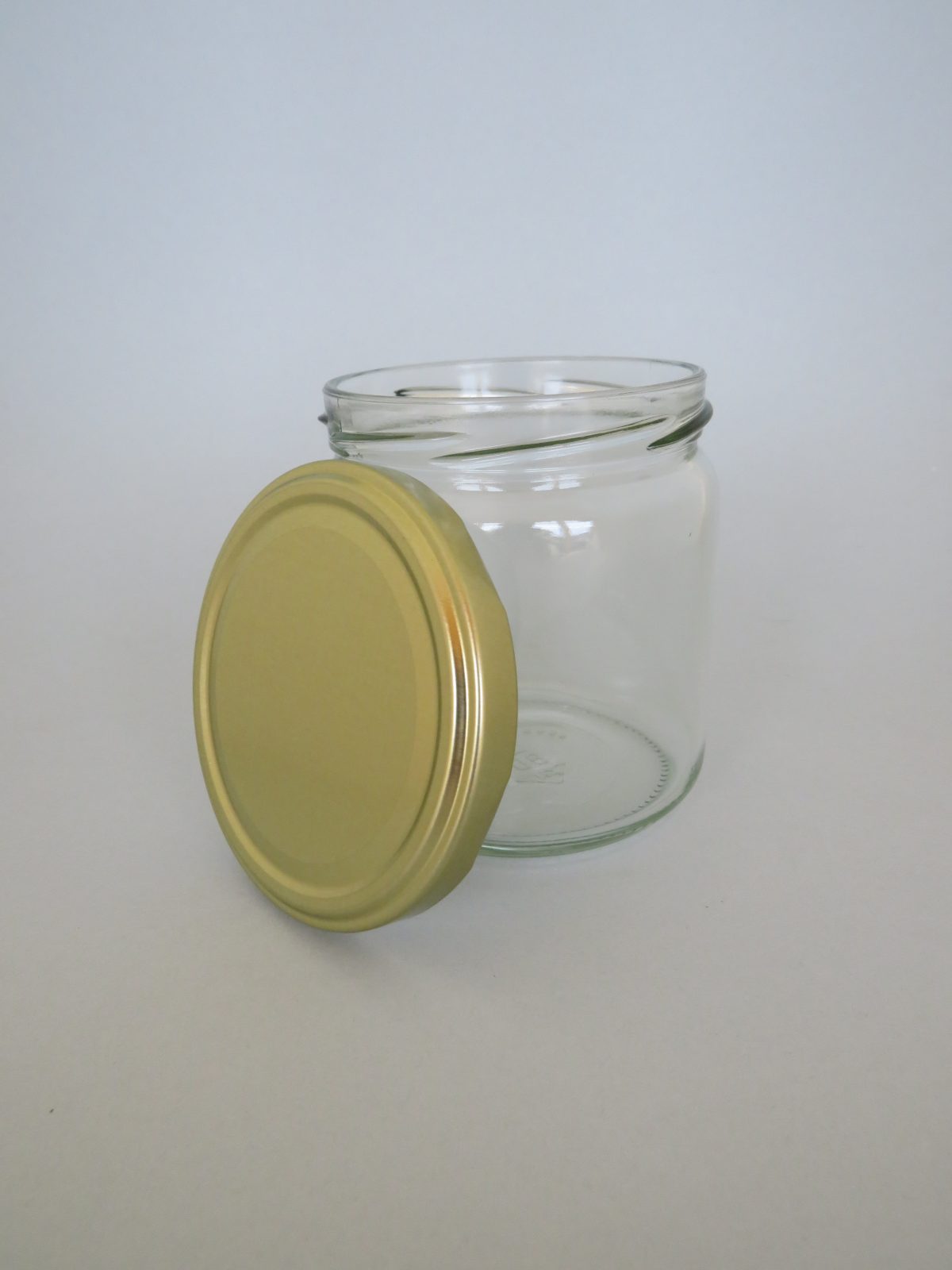 Twist-off Rundglas 500 g mit goldenem Deckel | Dehner Bienen